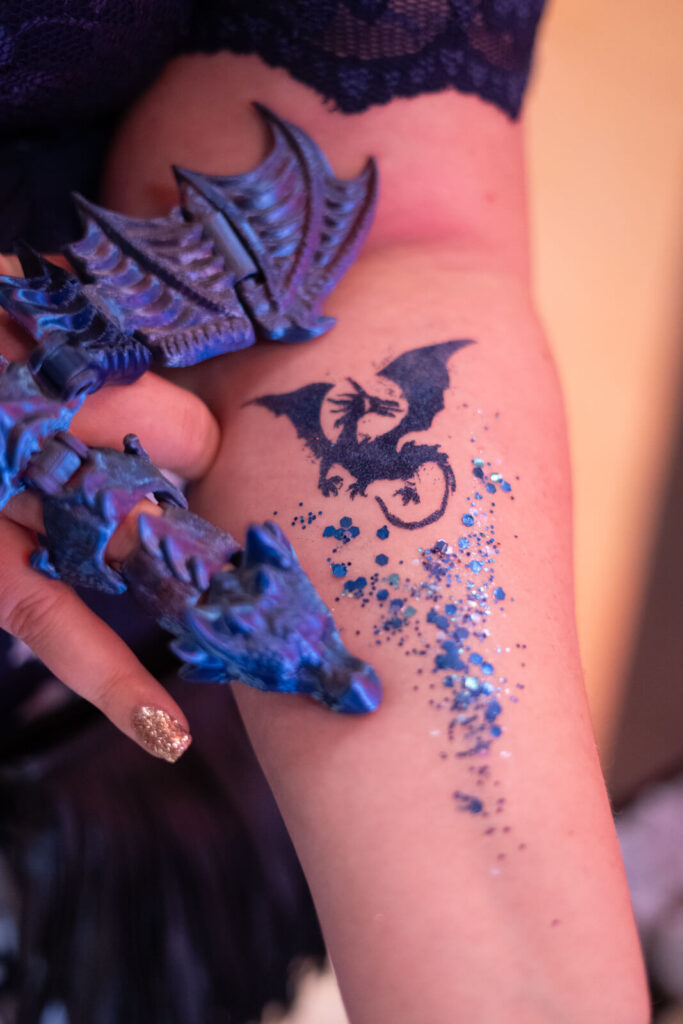 Glitzertattoo von Stachellyart