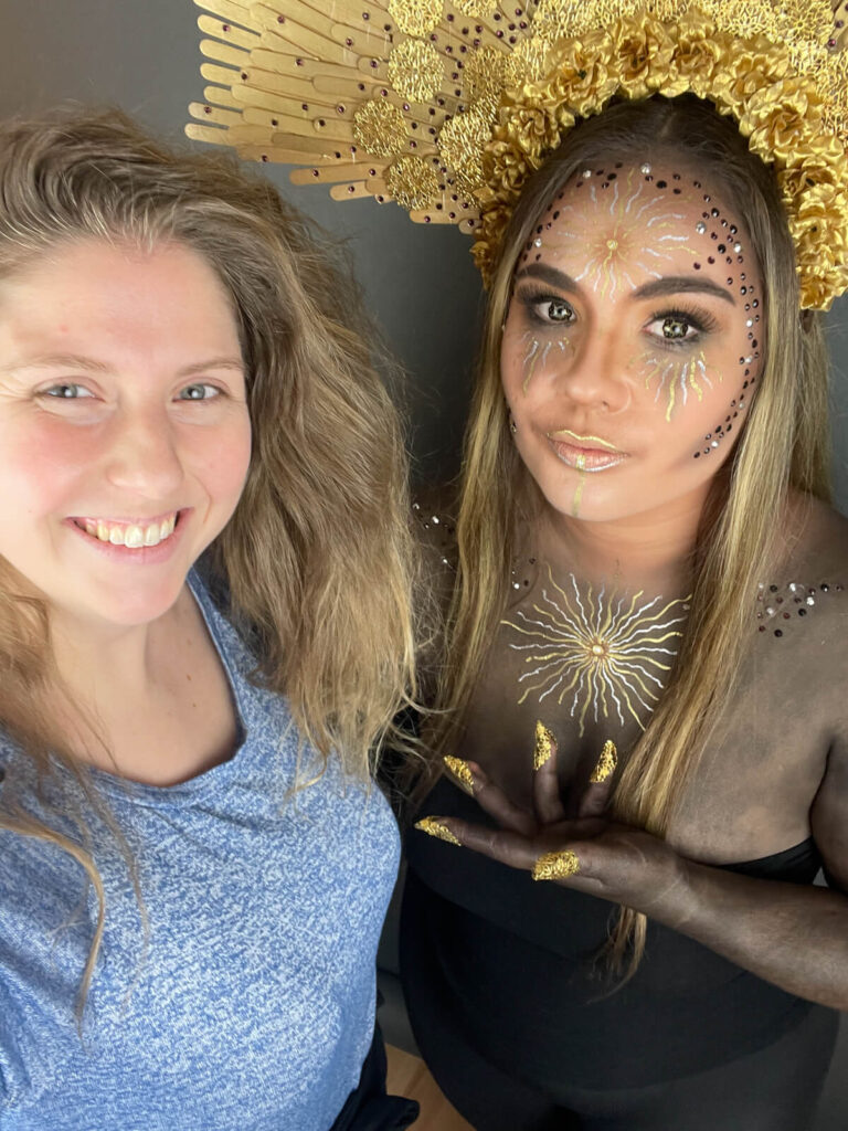 Tamaras Kreativwoche bei Stachellyart - Selfi