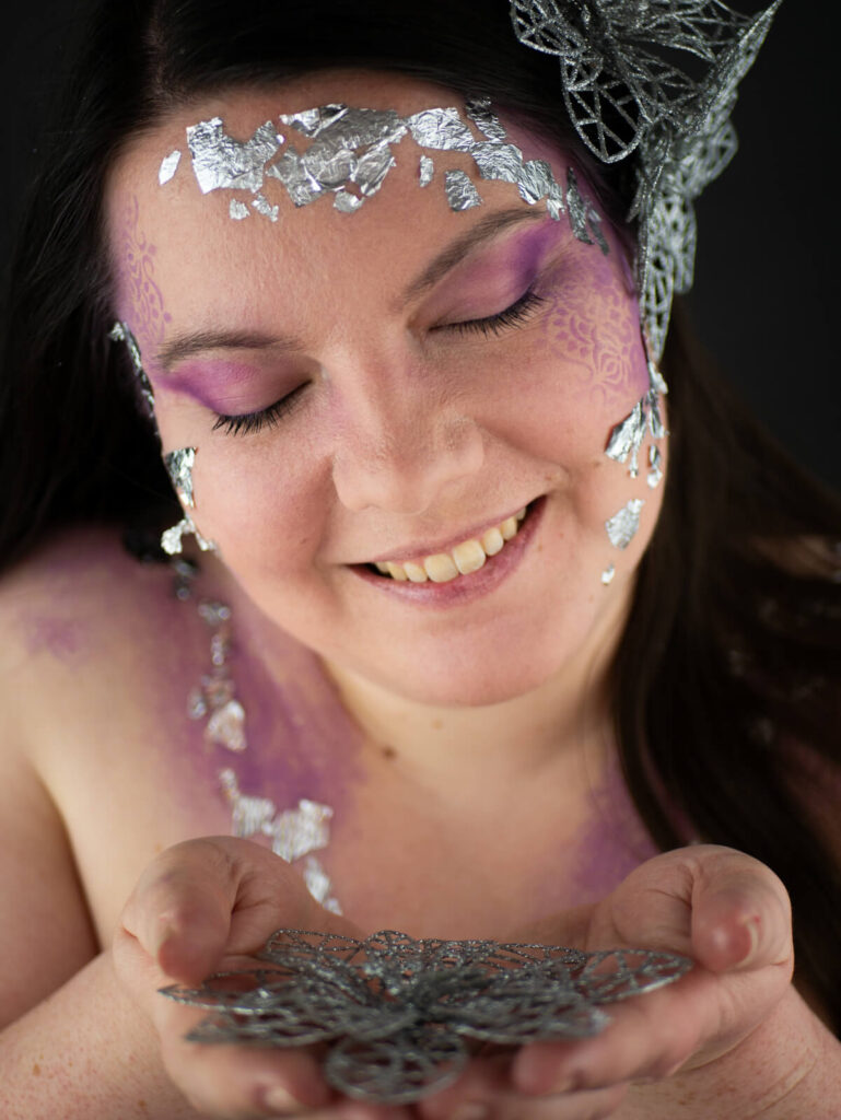 kreative Auszeit von Eri - Silber Facepainting