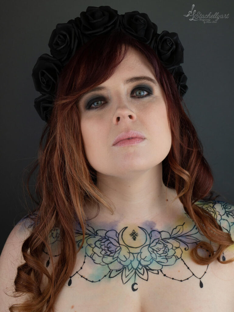 kreative Auszeit bei Stachellyart an der Ostsee - Rosen Facepainting