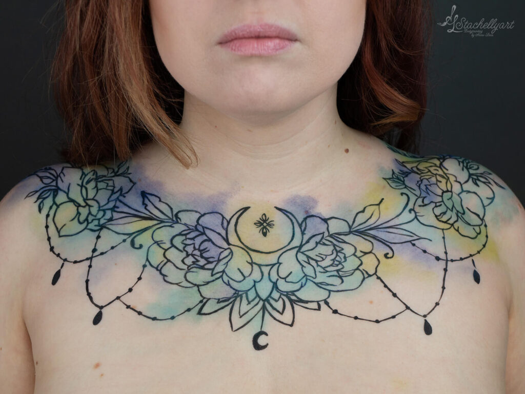 kreative Auszeit bei Stachellyart an der Ostsee - Rosen Facepainting