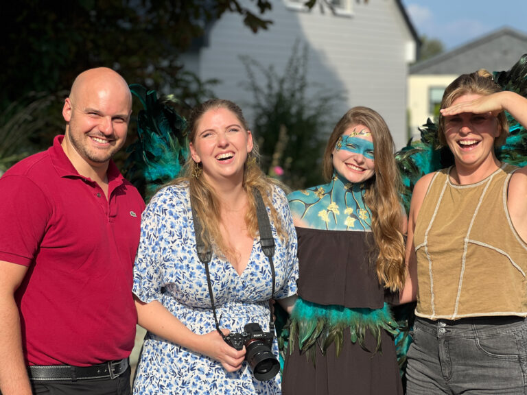 Bodypainting Stachellyart bei Sat.1