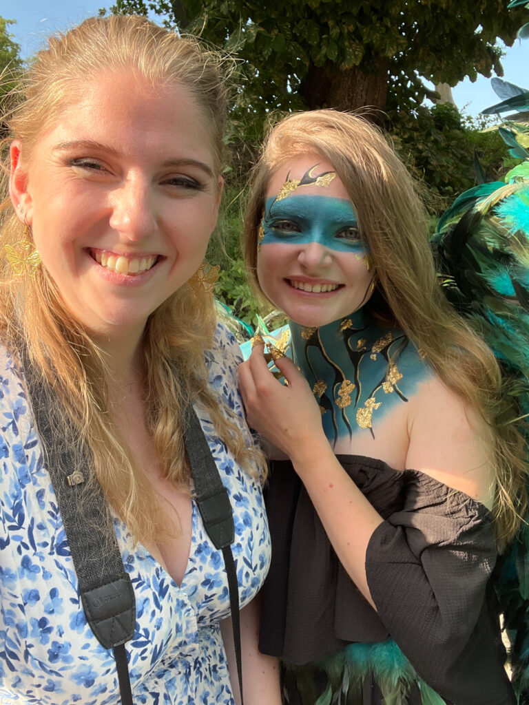 Bodypainting Stachellyart bei Sat.1