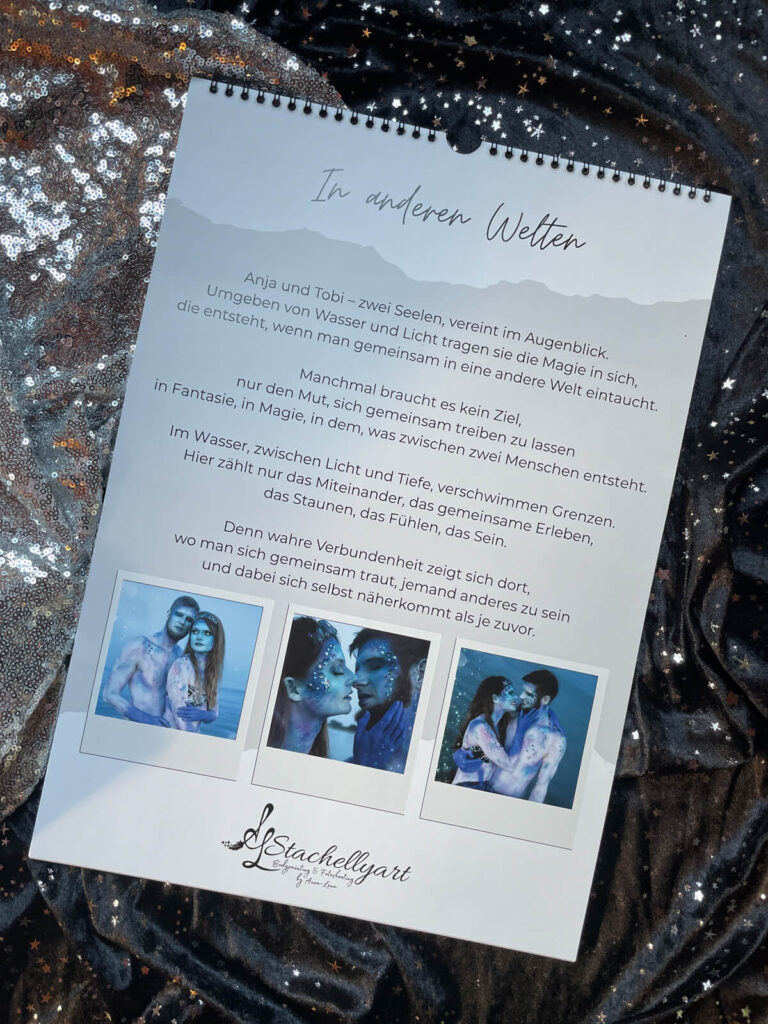 Stachellyart Kalender 2026 - August Rückseite