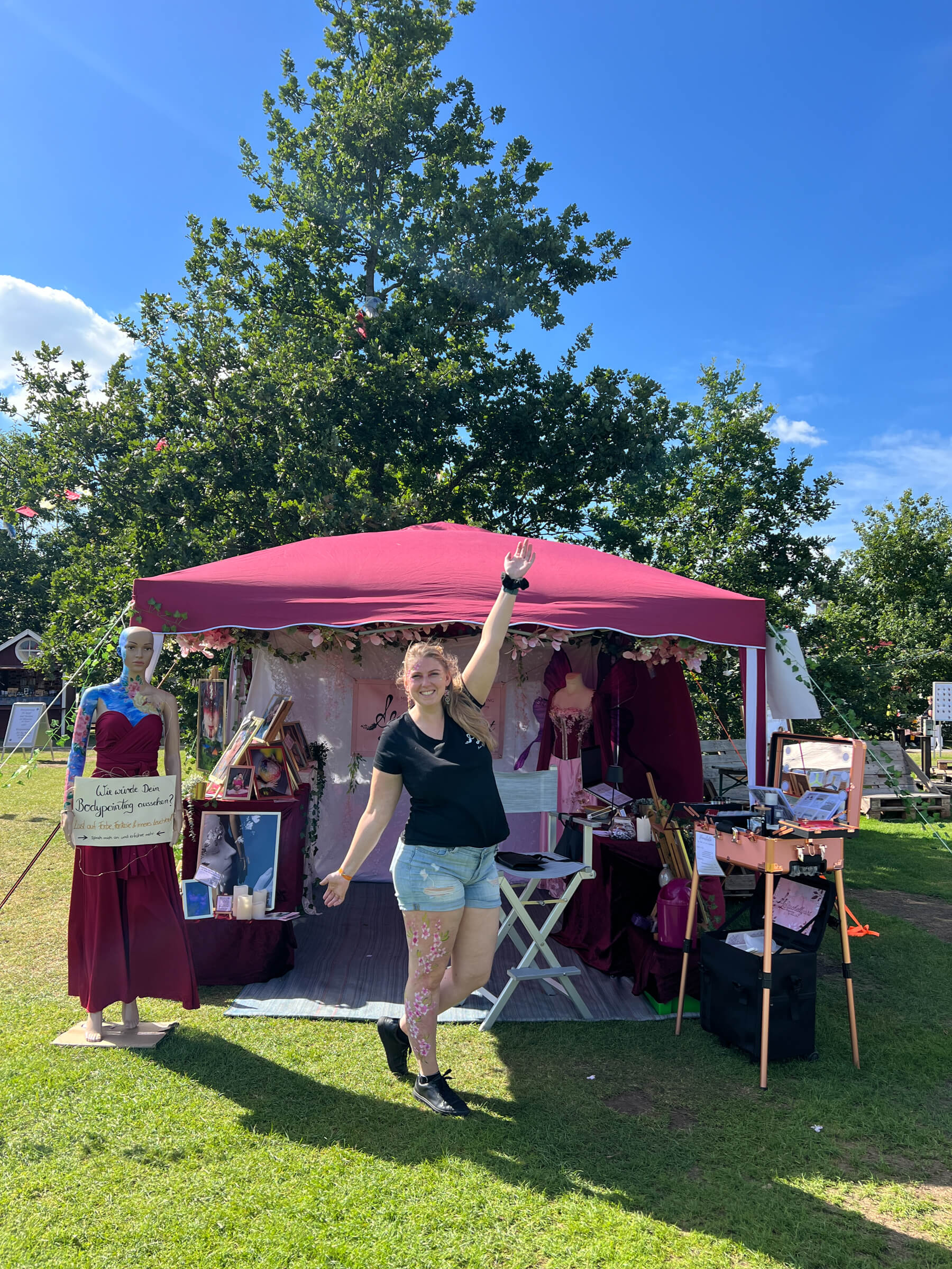 Stachellyart- Eventbodypainting