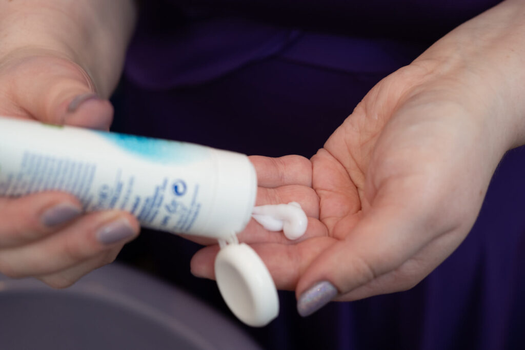 Bodypainting abschminken