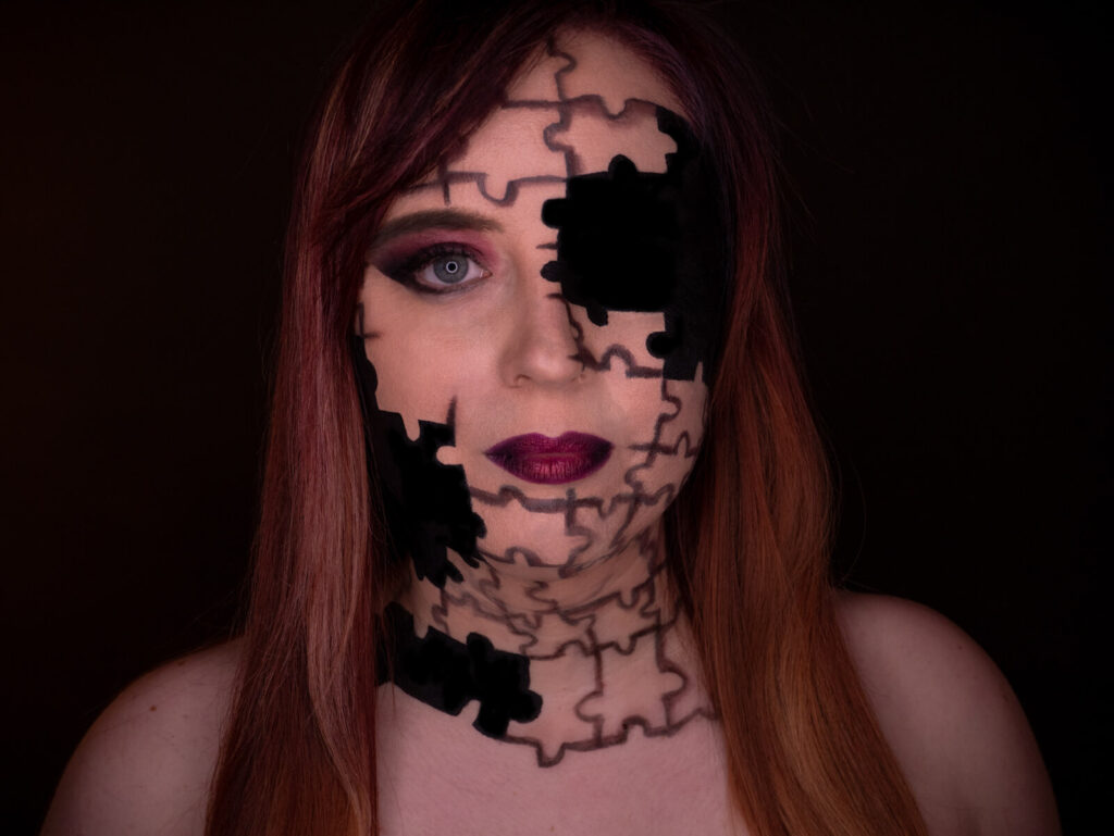 Puzzle Facepainting von Stachellyart