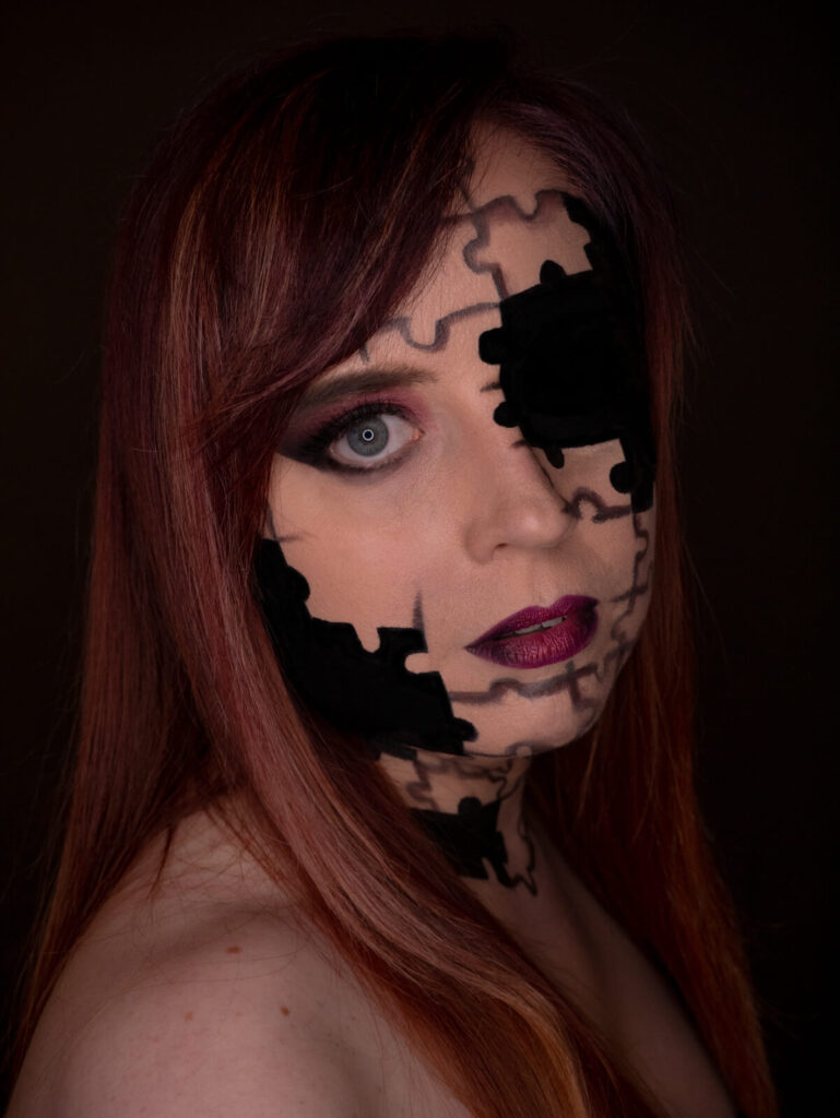 Puzzle Facepainting von Stachellyart
