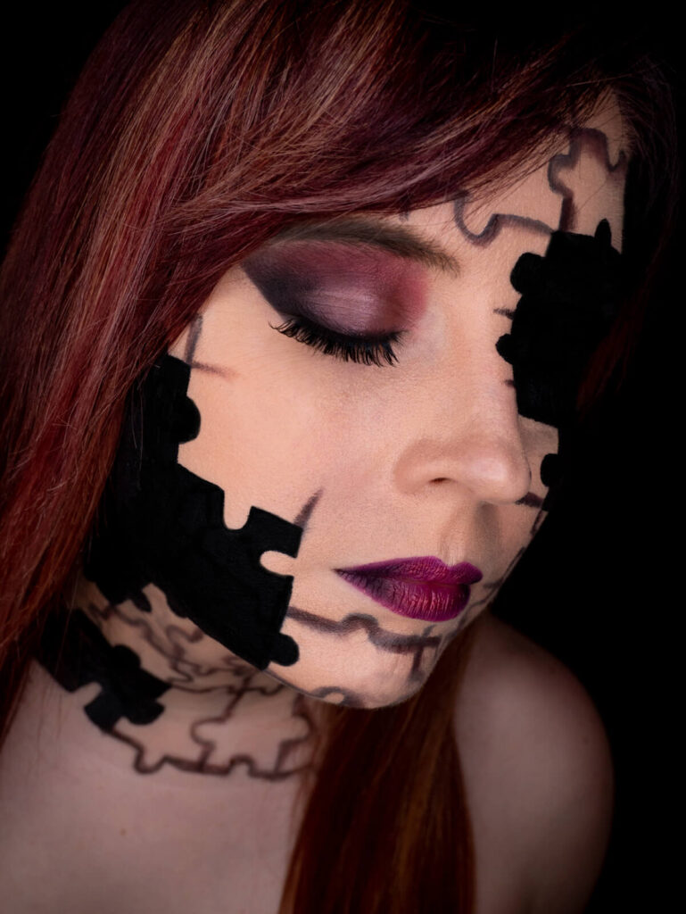 Puzzle Facepainting von Stachellyart