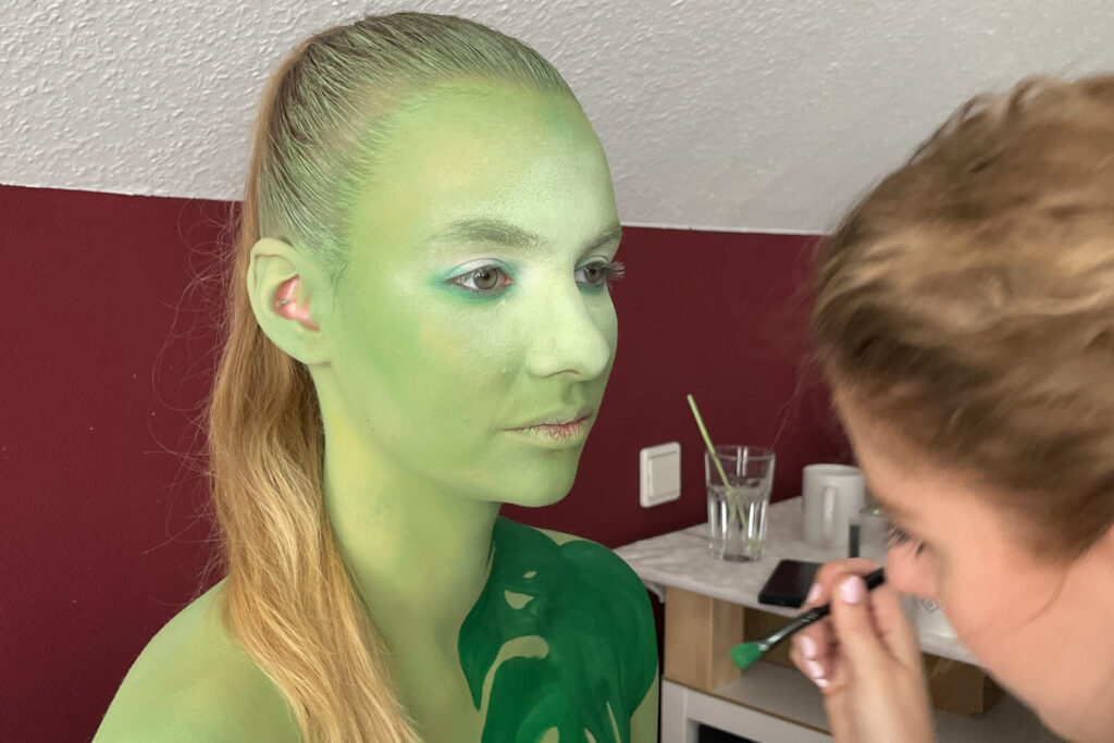 Bodypainting Stachellyart - Tropen - Paarshooting - Making Of