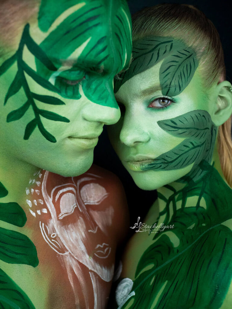 Bodypainting Stachellyart - Tropen - Paarshooting