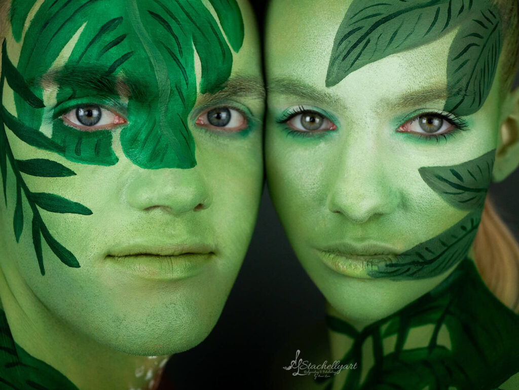 Bodypainting Stachellyart - Tropen - Paarshooting