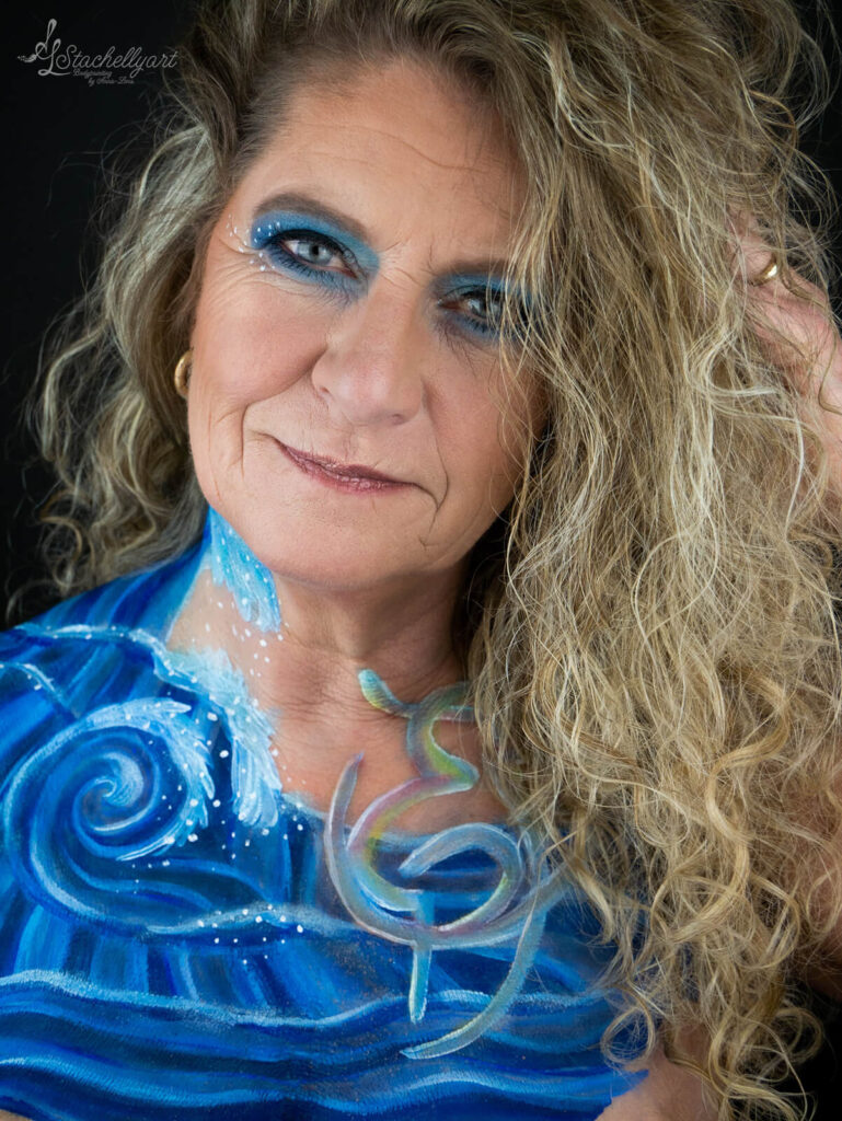 Bodypainting Stachellyart - Meeres Facepainting