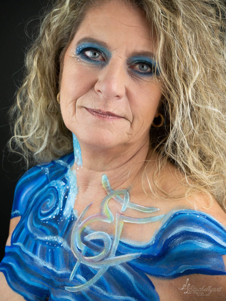 Bodypainting Stachellyart - Meeres Facepainting