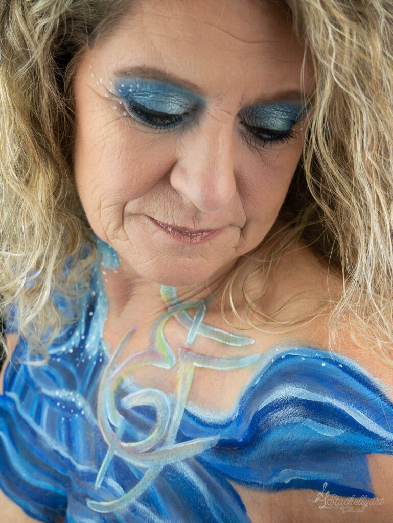 Bodypainting Stachellyart - Meeres Facepainting