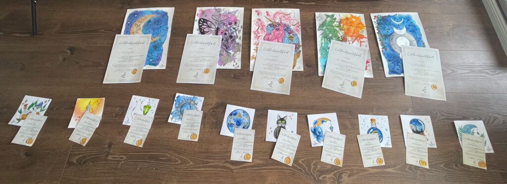 Kunstwerke auf Papier